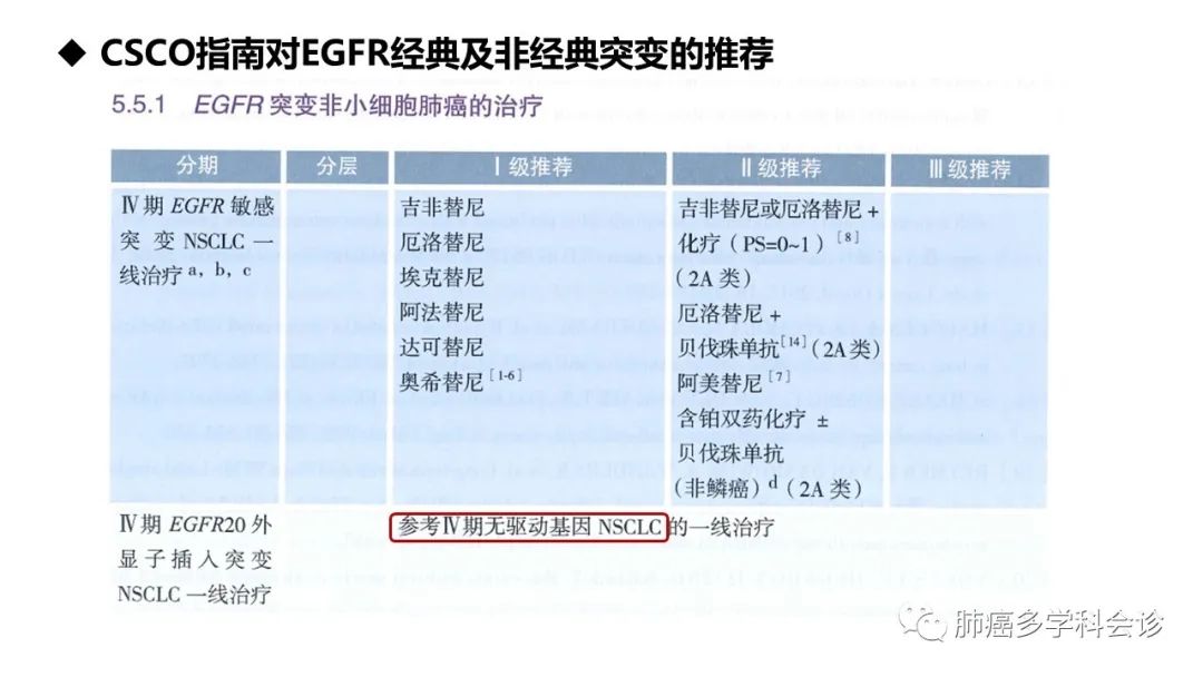 驱动基因阳性晚期NSCLC相关指南解读