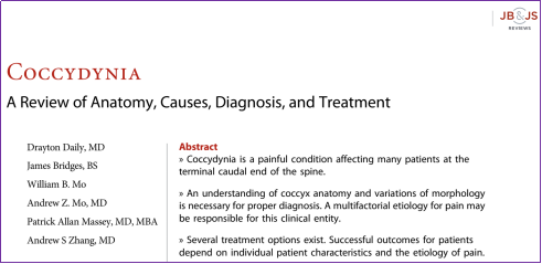 BJS文献回顾：尾骨痛的诊断与治疗的最新进展