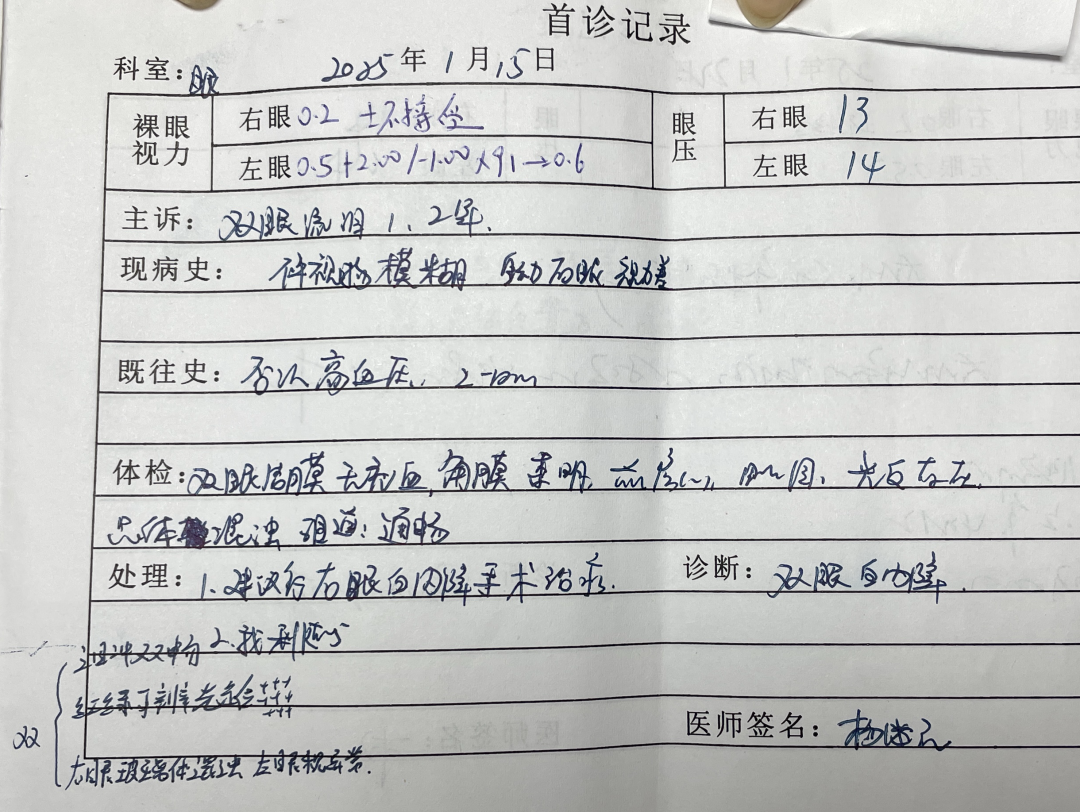 白内障术后视力为什么没有增加？