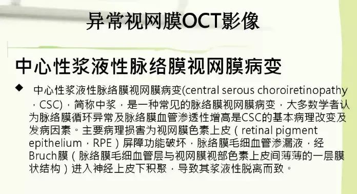 常见OCT影像及图像解读