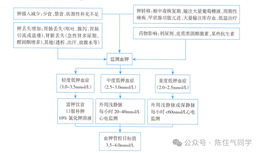 一文详解:低钾血症诊疗思路(附补钾公式)