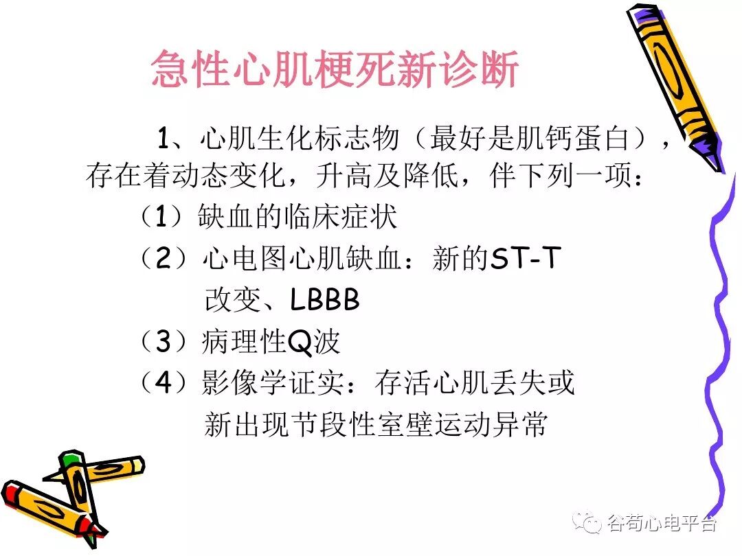 急性心肌梗死新定义（全球统一定义）