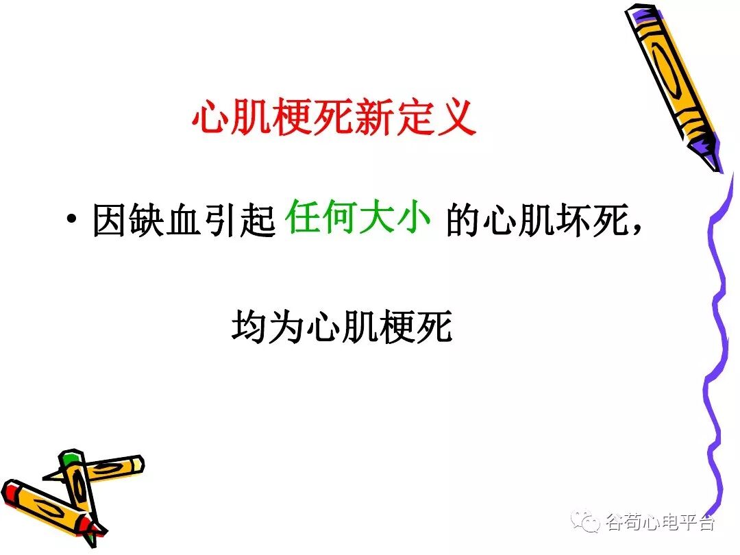 急性心肌梗死新定义（全球统一定义）