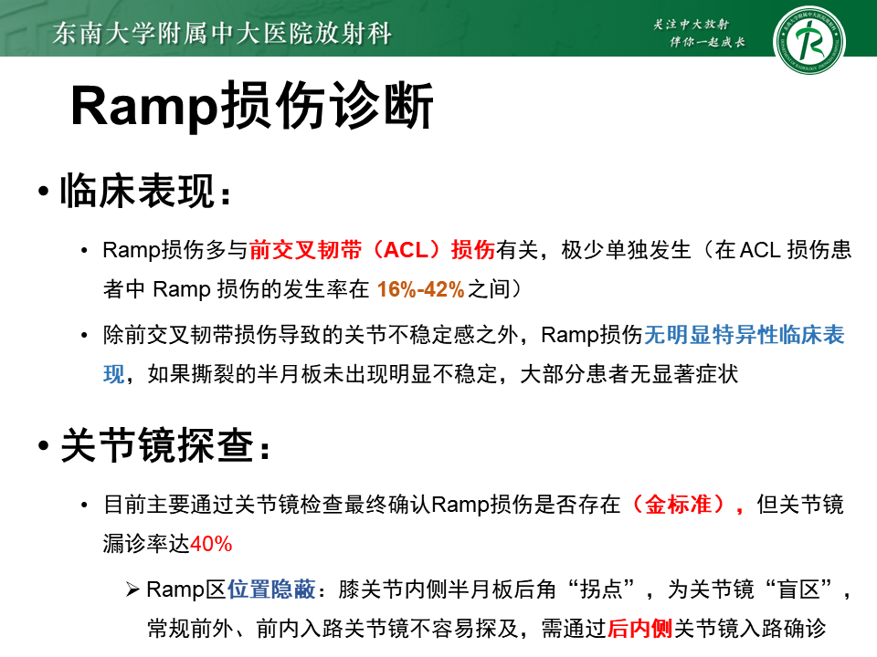 半月板Ramp损伤的解剖与分型