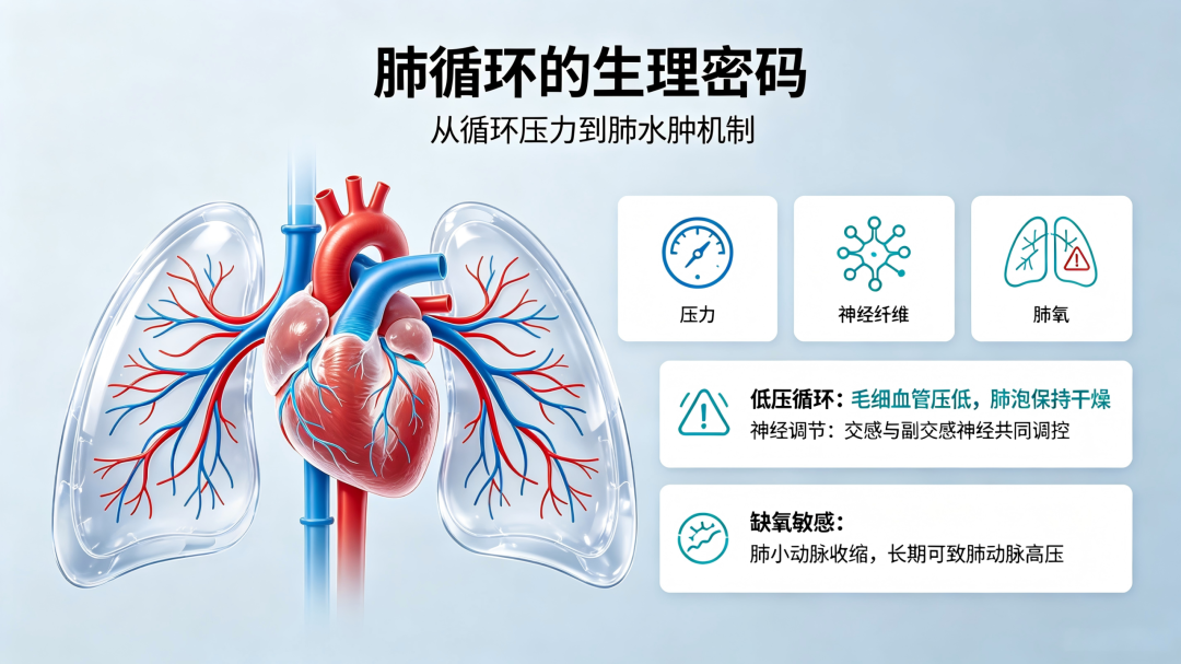 为什么左心衰容易引发肺水肿？一文读懂肺循环与肺微循环的独特生理特点