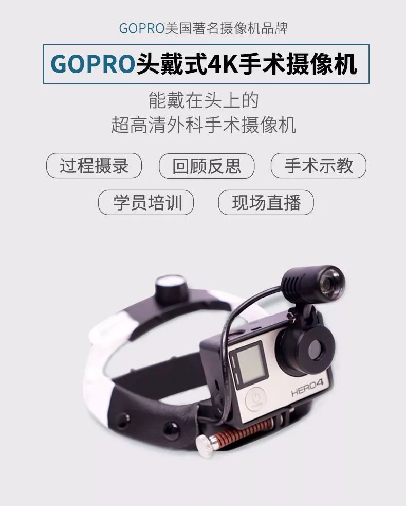 【最后2天】GOPRO医用版头戴4K手术摄像一体机，送500元大礼包！赠完为止！
