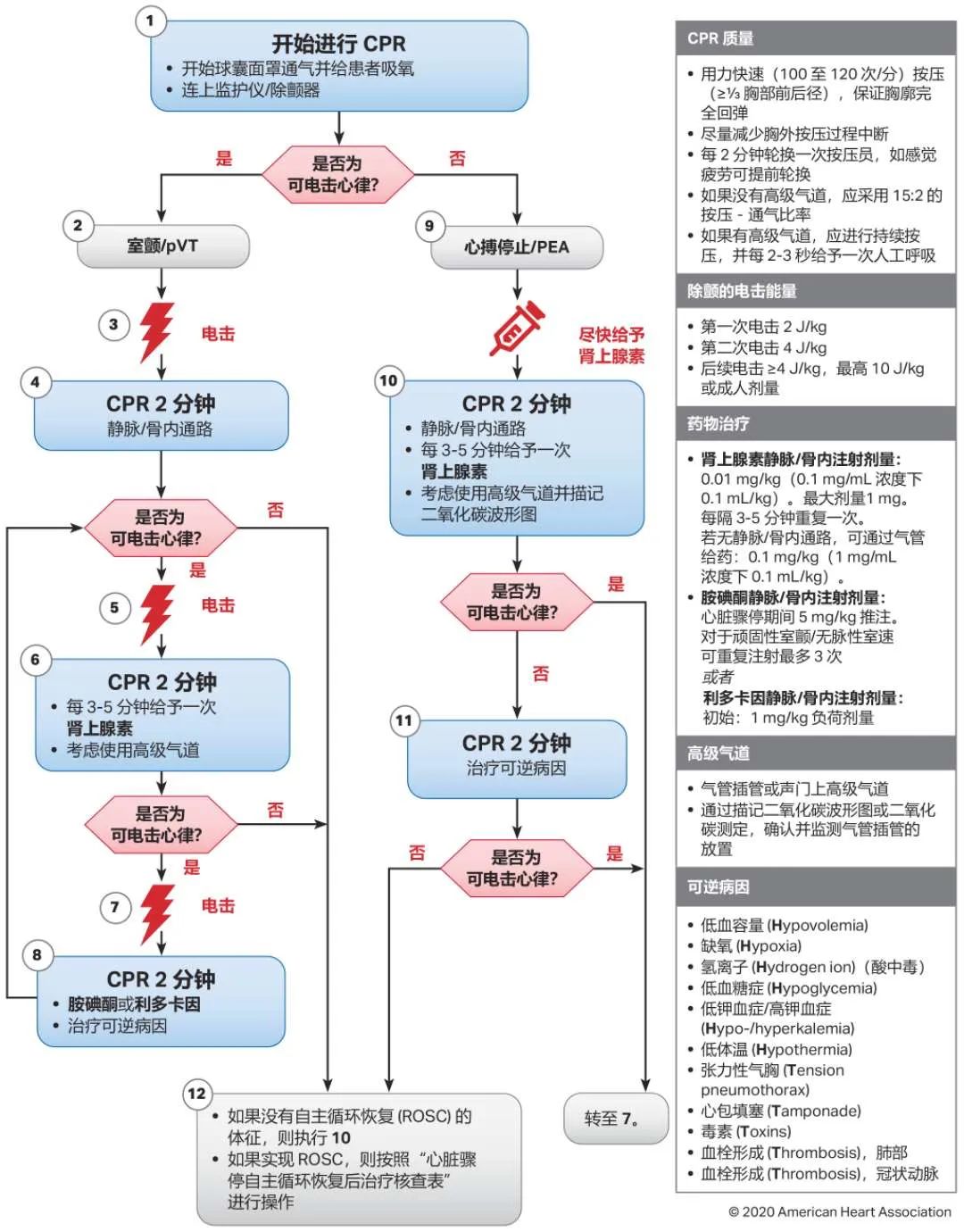 10图快速掌握最新版心肺复苏指南