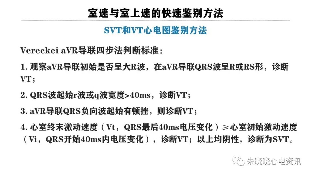 一看就会！室速与室上速的快速鉴别方法