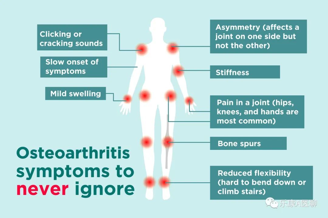 与炎性关节炎对比，你可能忽略的10种骨性关节炎症状