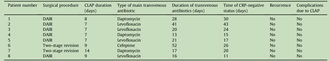 持续局部抗生素灌注治疗假体周围关节感染