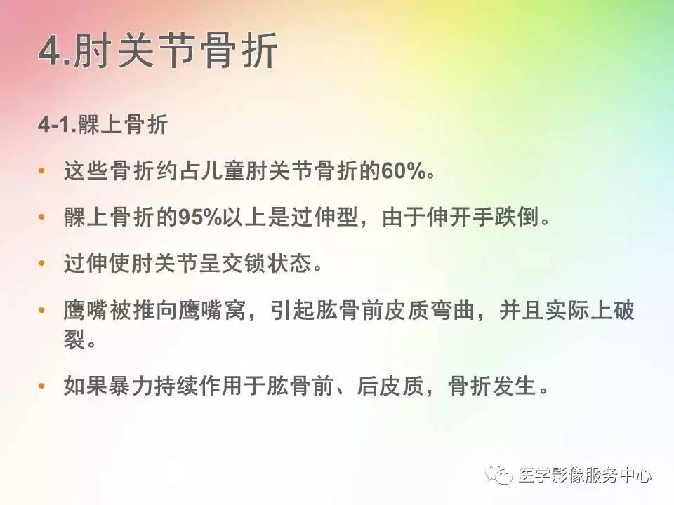 儿童肘关节骨折的分类与诊断要点