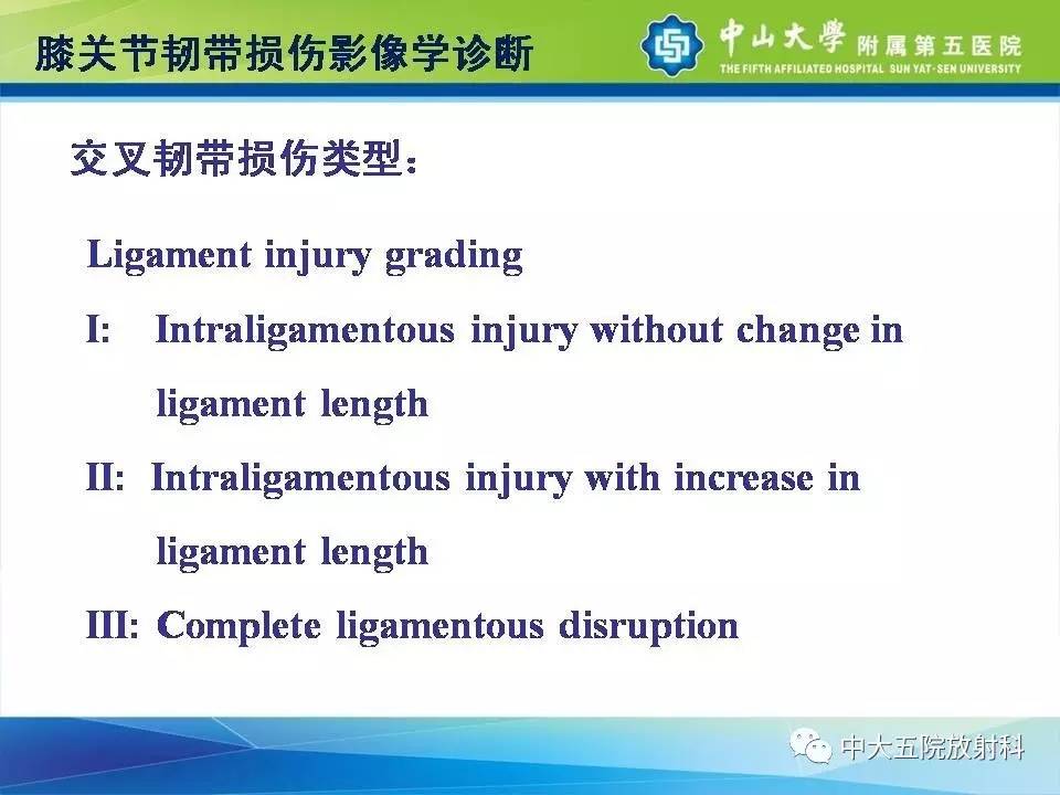 膝关节半月板和韧带损伤的影像学诊断