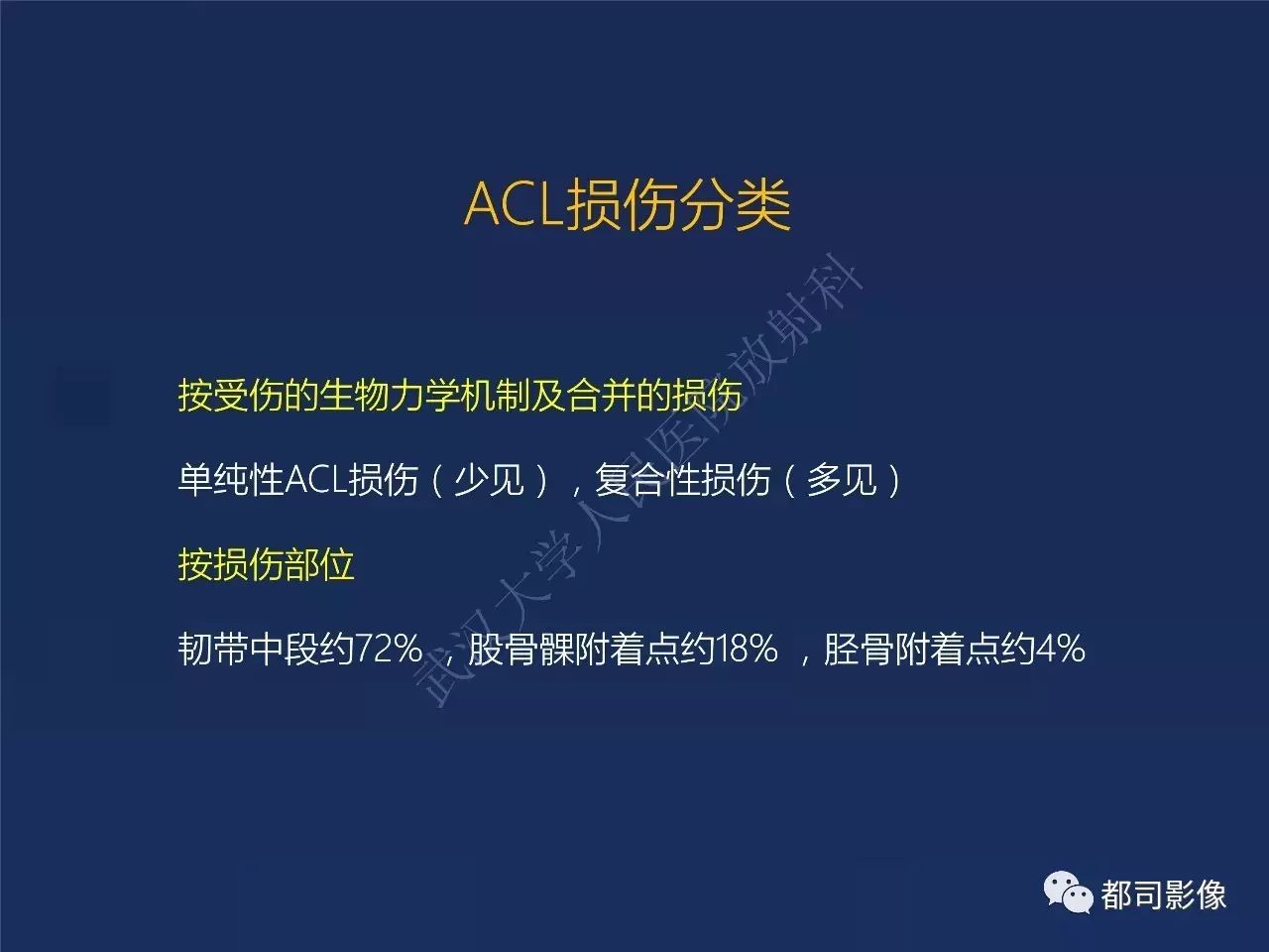 前交叉韧带损伤及重建术后的MR评价