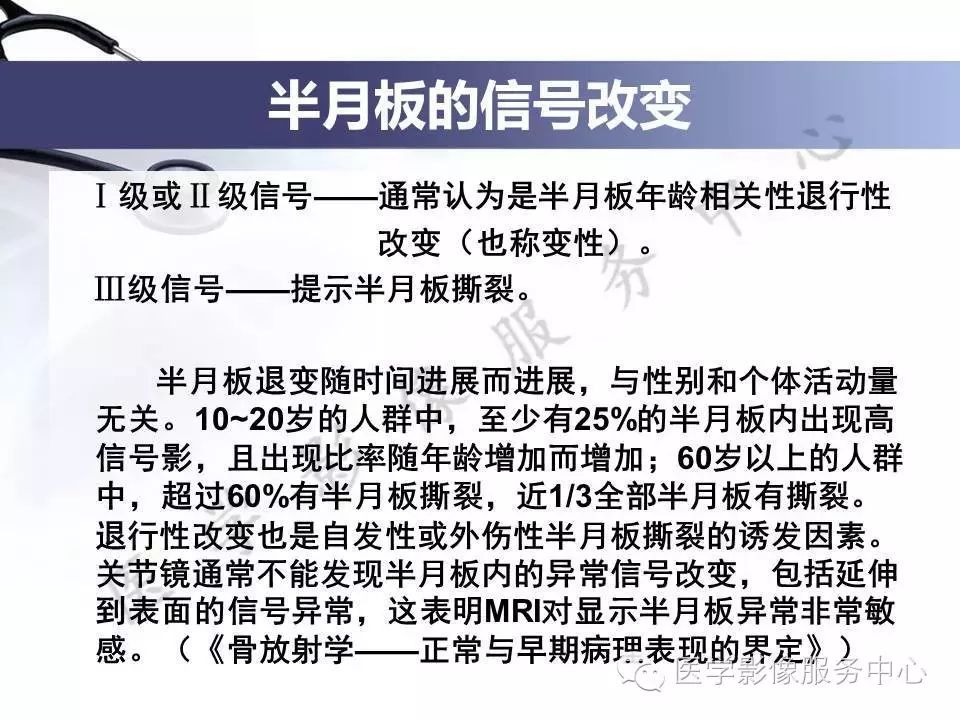 半月板病变的磁共振诊断，值得一看！