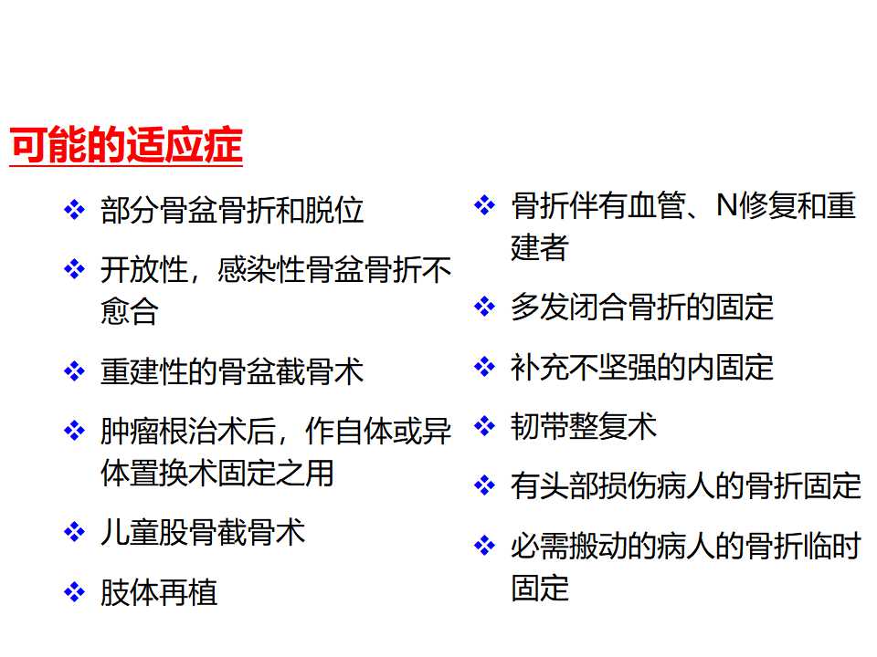 骨科常见的外固定架及其临床应用