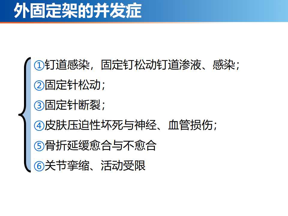 骨科常见的外固定架及其临床应用