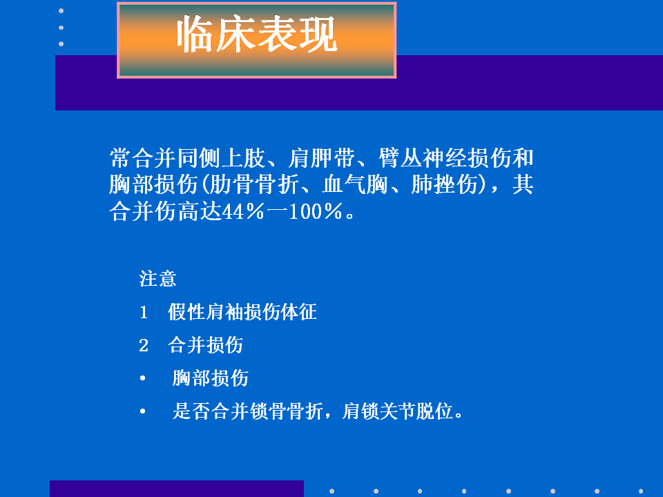 浮肩损伤的应用解剖及治疗策略