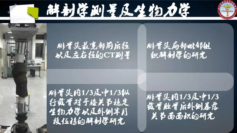 腓骨头截骨入路治疗胫骨后外侧平台骨折