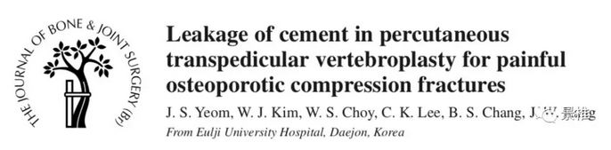 椎体成形的骨水泥渗漏模式